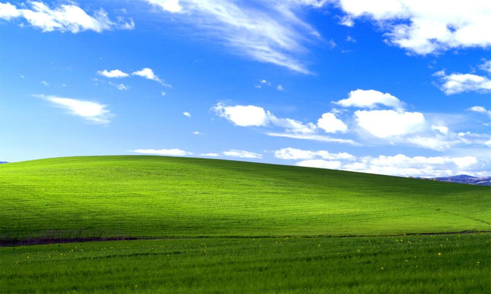 Microsoft Windows XP backgroung image history...